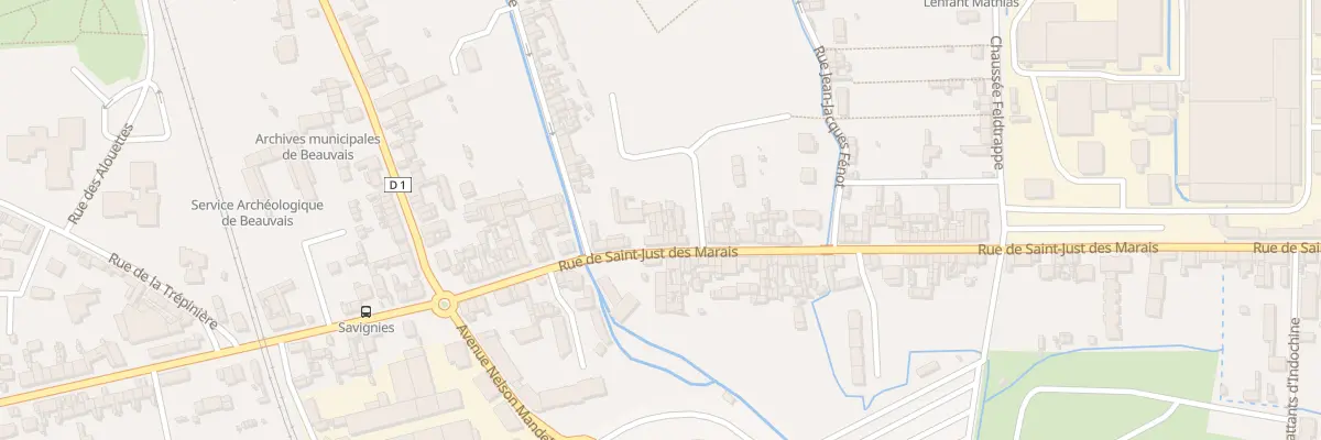 Plan du 190 Rue de Saint-Just des Marais à Beauvais