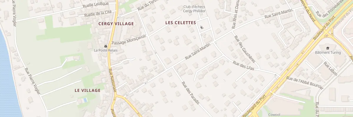 Plan du 13 Rue Saint Martin à Cergy