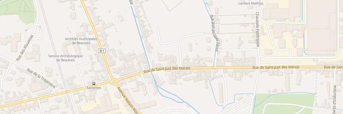 Plan du 188 Rue de Saint-Just des Marais à Beauvais