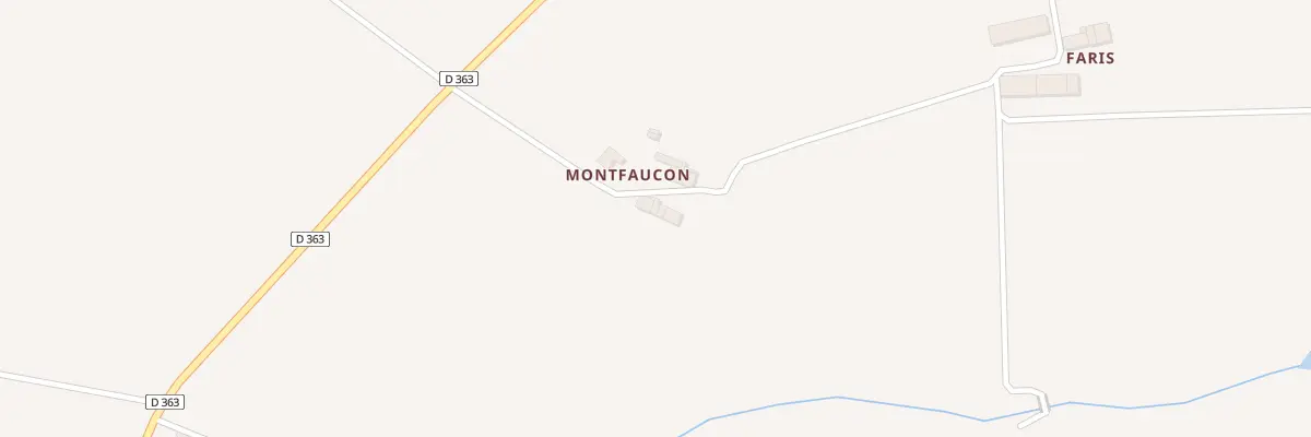 Plan du 82 Montfaucon à Mazerolles-du-Razès