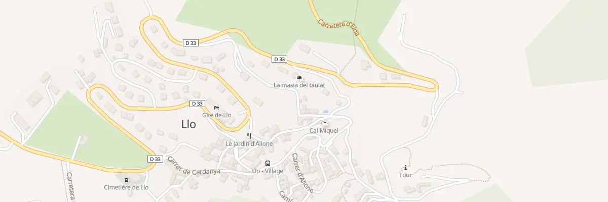Plan du 86 Le Village à Llo