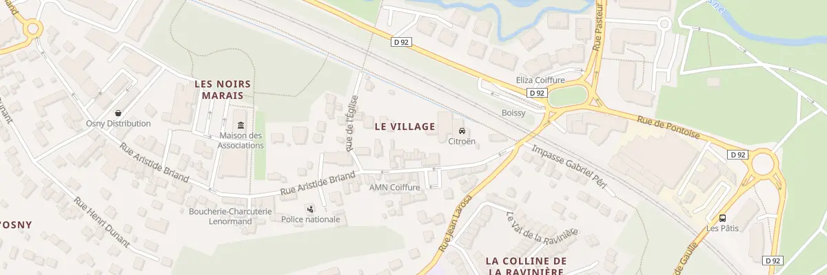 Plan du 16 Rue Aristide Briand à Osny