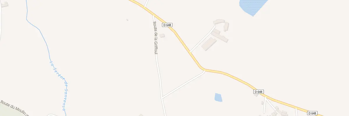 Plan du 53 Rte de la Griffoul à Sanvensa