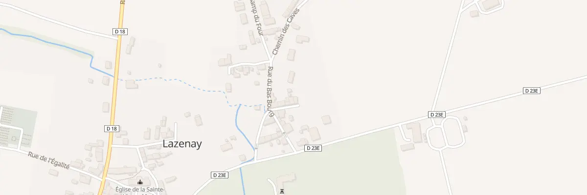 Plan du 14 Rue du Bas Bourg à Lazenay