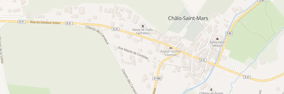 Plan du 6 Rue de Masse de Combles à Chalo-Saint-Mars