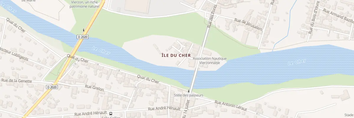 Plan du 3 Rue de l’Ile du Cher à Vierzon