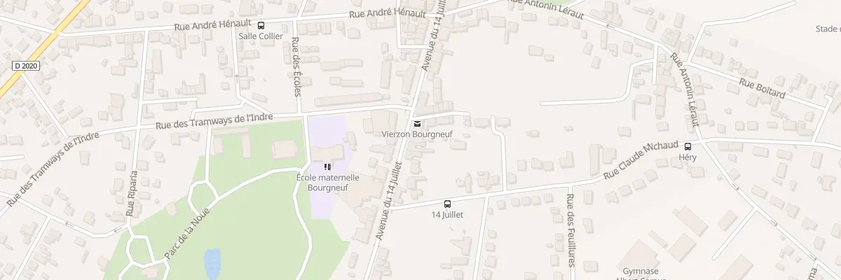 Plan du 30 Av du 14 Juillet à Vierzon