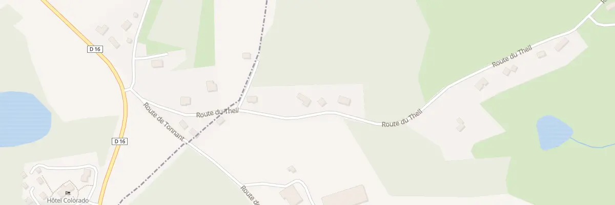 Plan du 16 Rte du Theil à Moustier-Ventadour