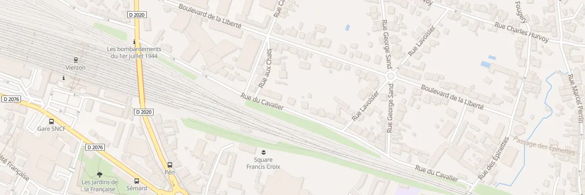 Plan du 26 Rue du Cavalier à Vierzon