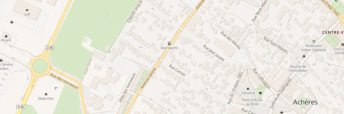 Plan du 36 Rue Carnot à Achères