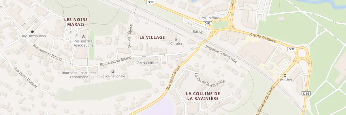 Plan du 15 Rue Aristide Briand à Osny