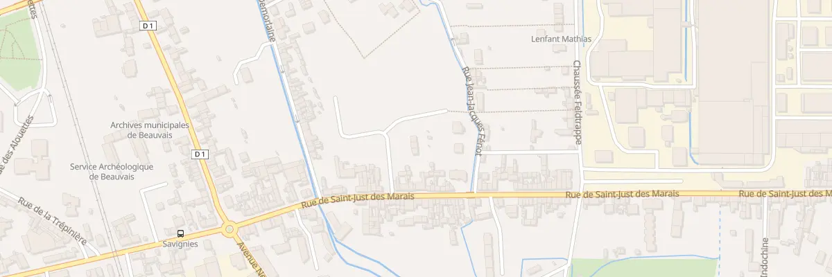 Plan du 172 Rue de Saint-Just des Marais à Beauvais