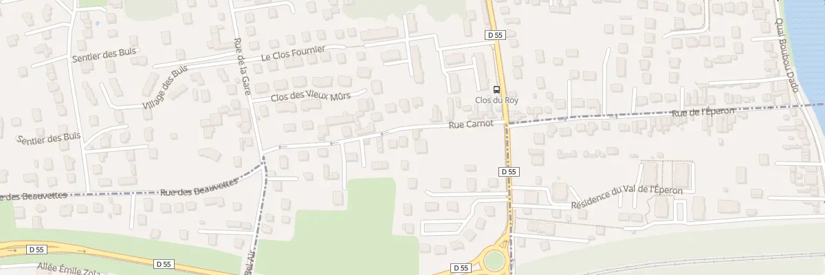 Plan du 1B Rue Carnot à Maurecourt