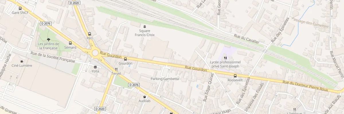 Plan du 33 Rue Gourdon à Vierzon