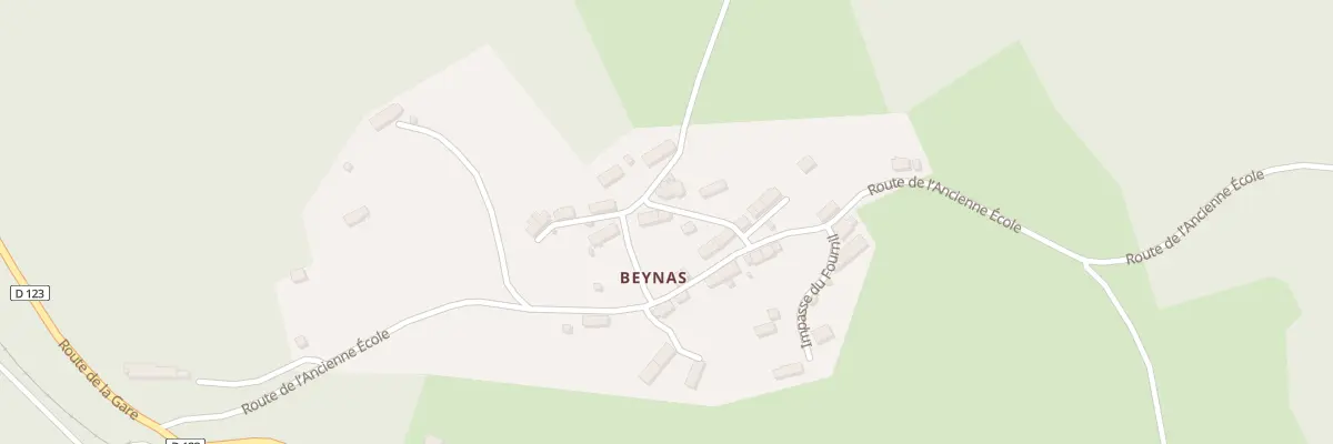 Plan du 5236 Beynas à Ambrugeat