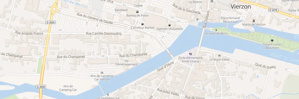 Plan du 2 Rue du Champanet à Vierzon