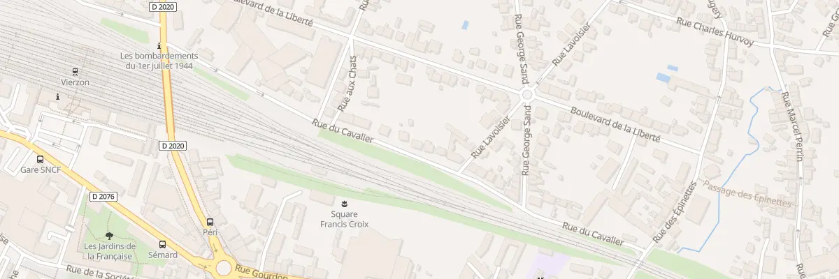 Plan du 30 Rue du Cavalier à Vierzon