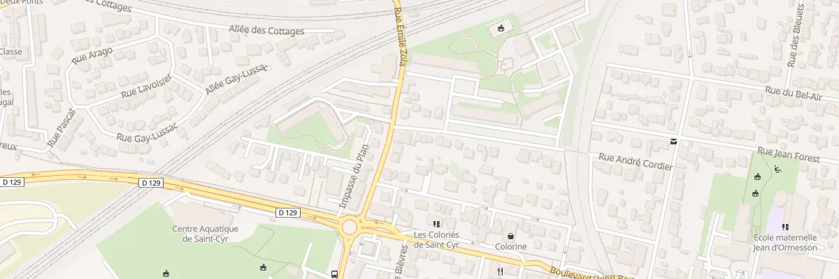 Plan du 2B Rue A Cordier à Saint-Cyr-l’École
