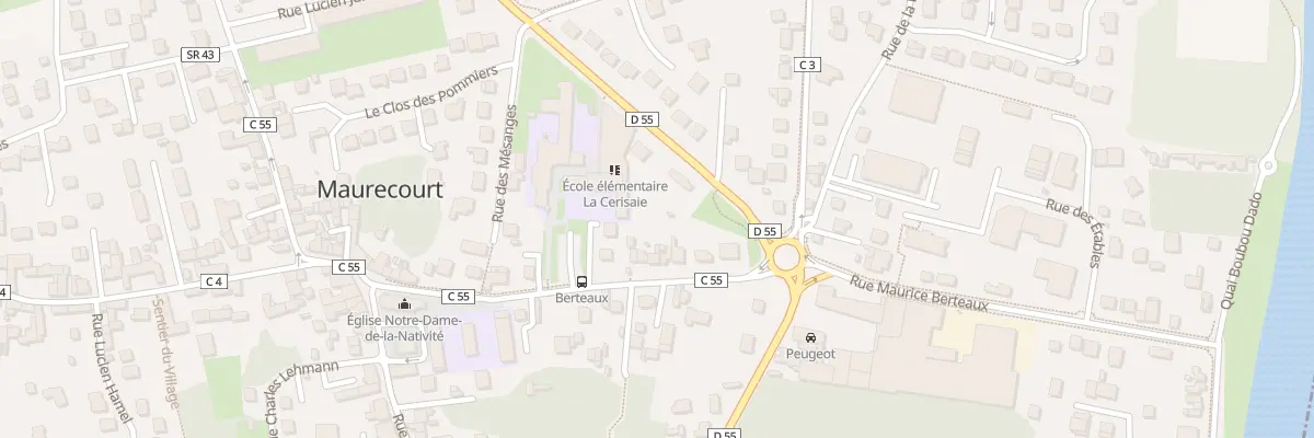 Plan du 25 Rue Maurice Berteaux à Maurecourt