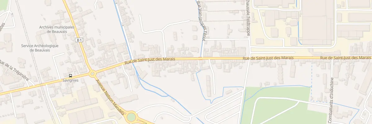 Plan du 123B Rue de Saint-Just des Marais à Beauvais