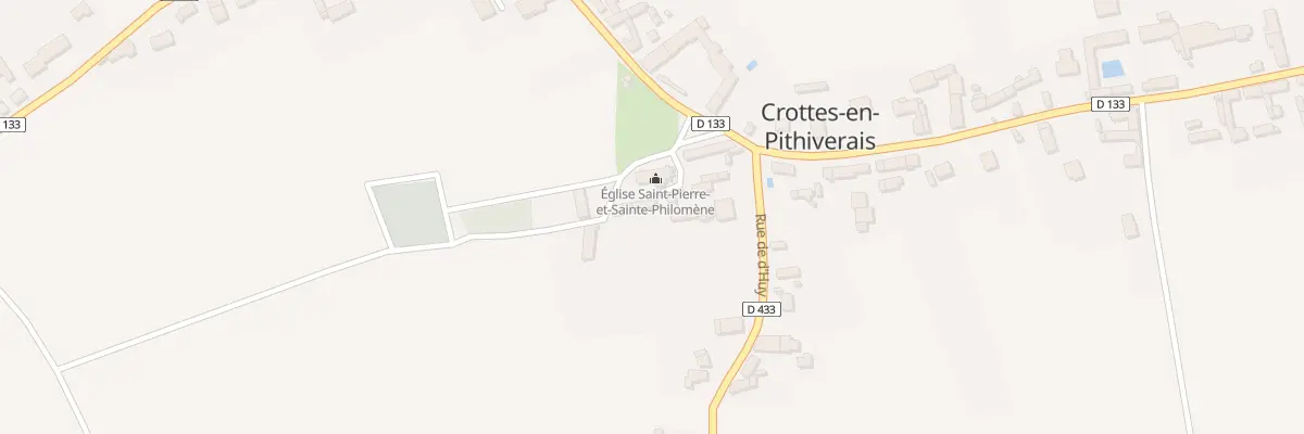 Plan du 6 Rue de l’Eglise à Crottes-en-Pithiverais