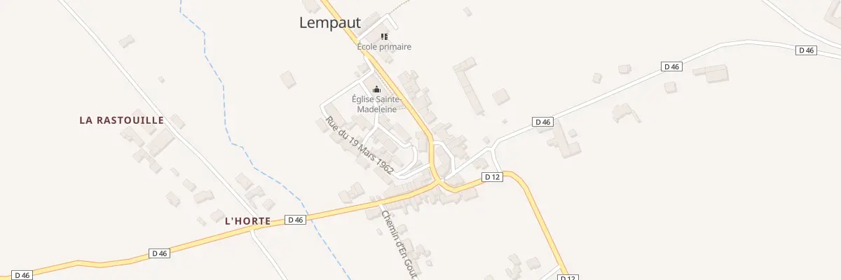 Plan du 6 Av de la Montagne Noire à Lempaut