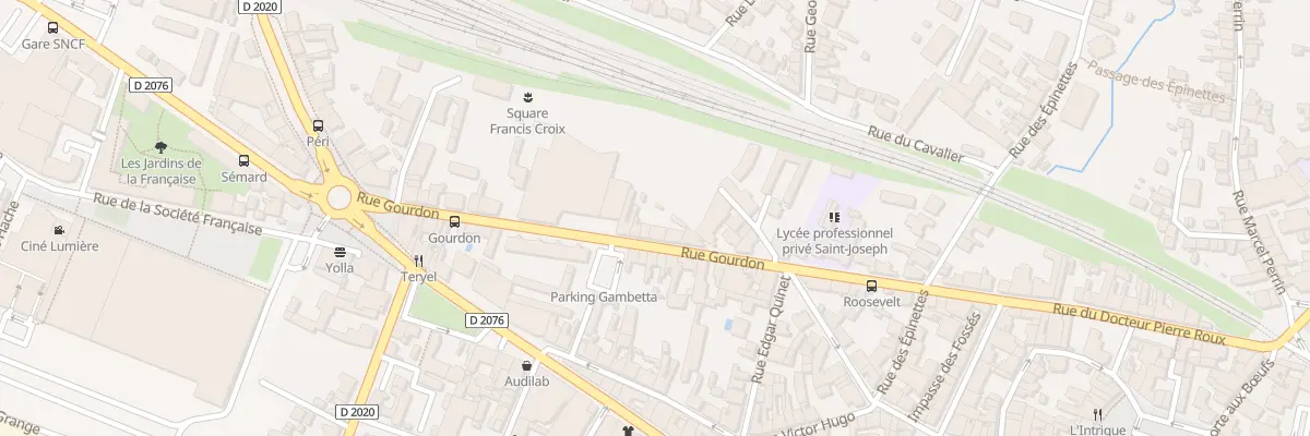 Plan du 29 Rue Gourdon à Vierzon