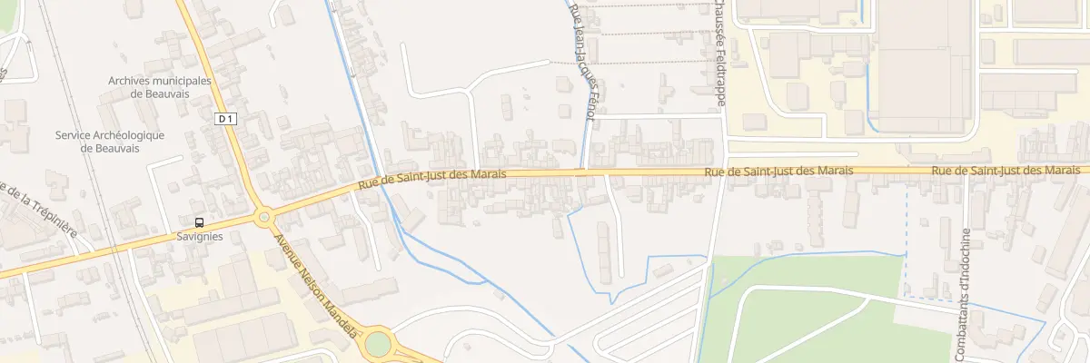 Plan du 123 Rue de Saint-Just des Marais à Beauvais