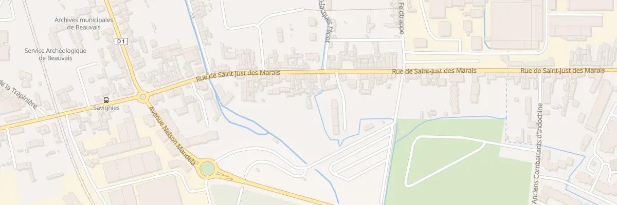 Plan du 121 Rue de Saint-Just des Marais à Beauvais
