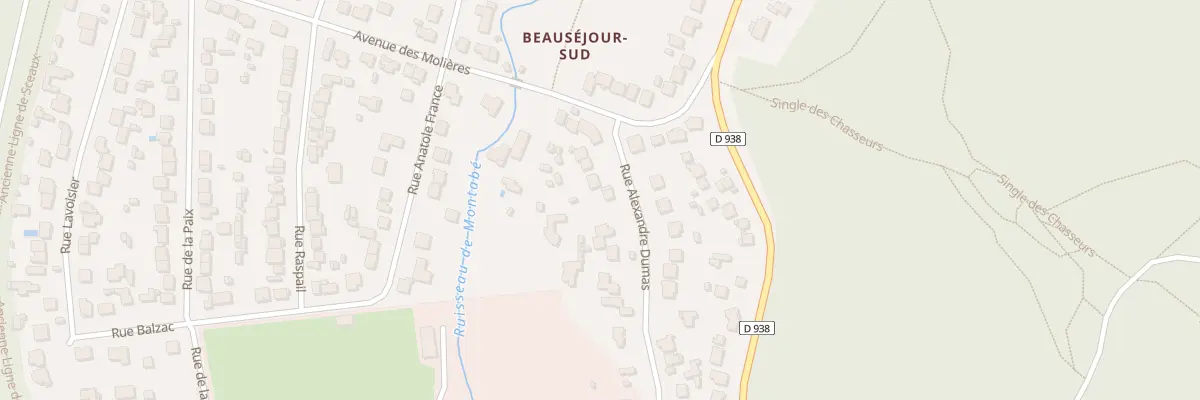 Plan du 10 Rue Alexandre Dumas à Saint-Rémy-lès-Chevreuse
