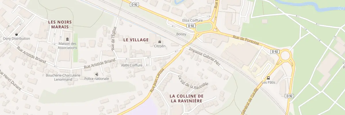 Plan du 5 Rue Aristide Briand à Osny