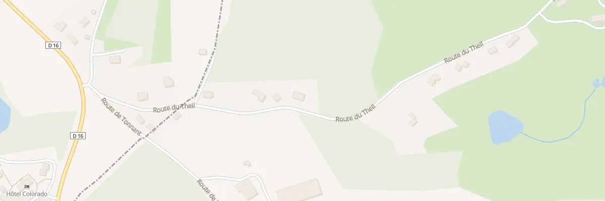 Plan du 12 Rte du Theil à Moustier-Ventadour