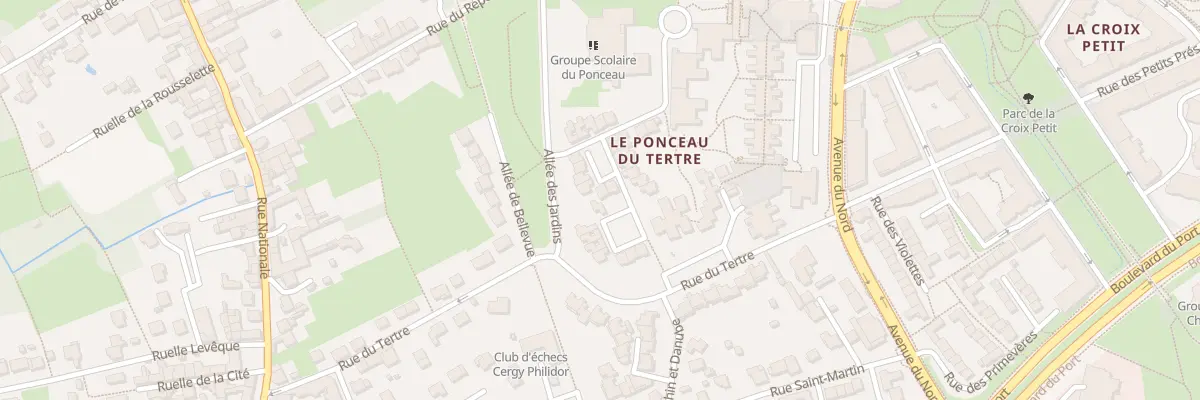 Plan du 10 Rue des Trois Cèdres à Cergy