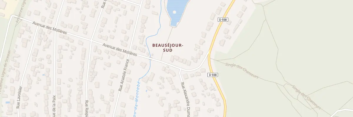 Plan du 14 Av des Molières à Saint-Rémy-lès-Chevreuse