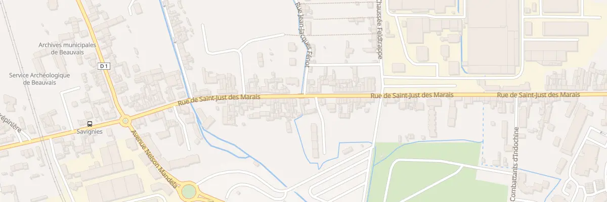 Plan du 111 Rue de Saint-Just des Marais à Beauvais
