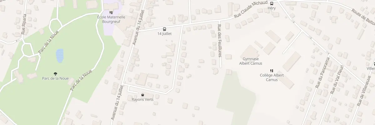 Plan du 9 Rue Honoré de Balzac à Vierzon