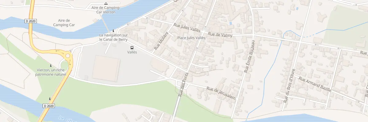 Plan du 55 Rue des Ponts à Vierzon