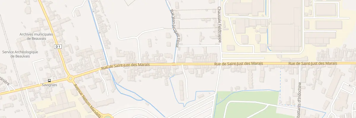 Plan du 156 Rue de Saint-Just des Marais à Beauvais