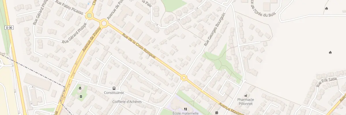 Plan du 94 Rue Georges Bourgoin à Achères