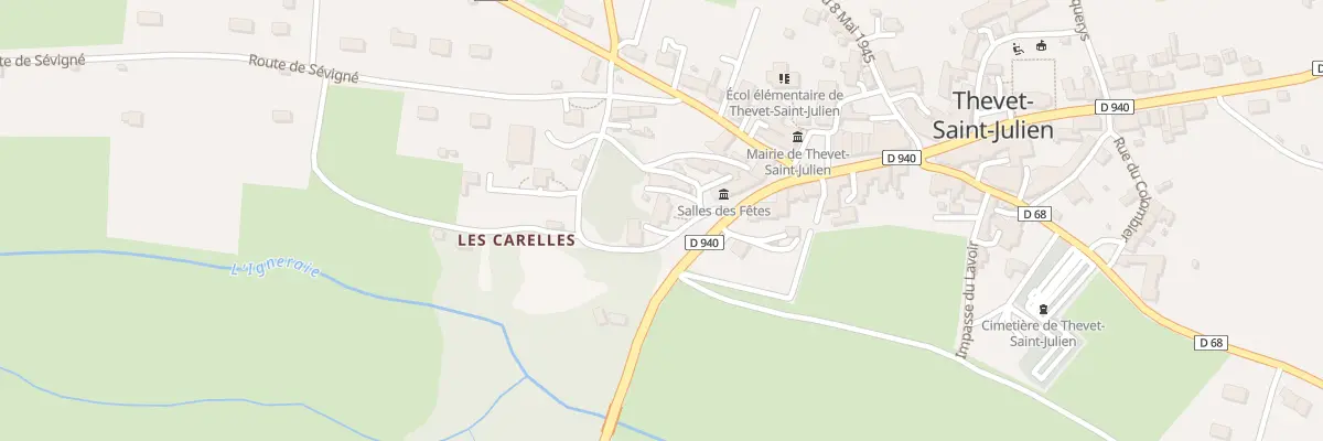 Plan du 6 Pl Saint Martin à Thevet-Saint-Julien