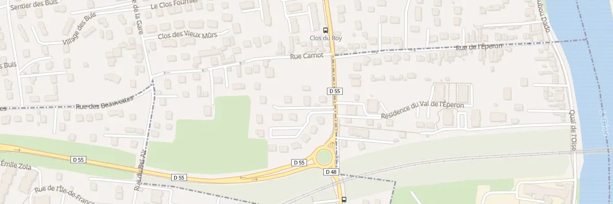 Plan du 50 Rue Mal de Lattre de Tassigny à Maurecourt