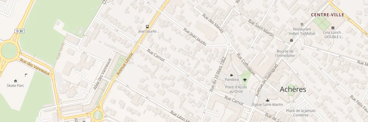 Plan du 22 Rue Carnot à Achères