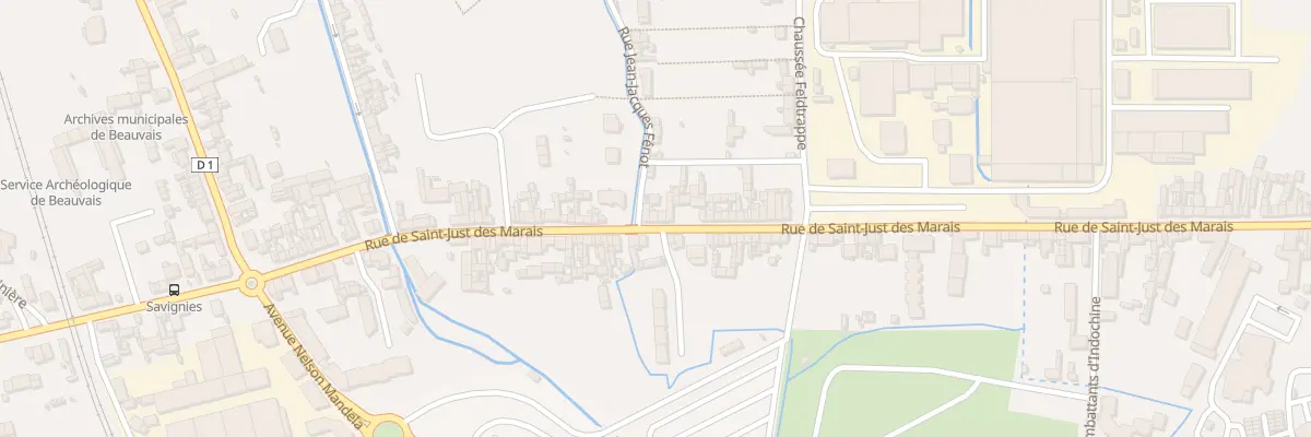 Plan du 154 Rue de Saint-Just des Marais à Beauvais