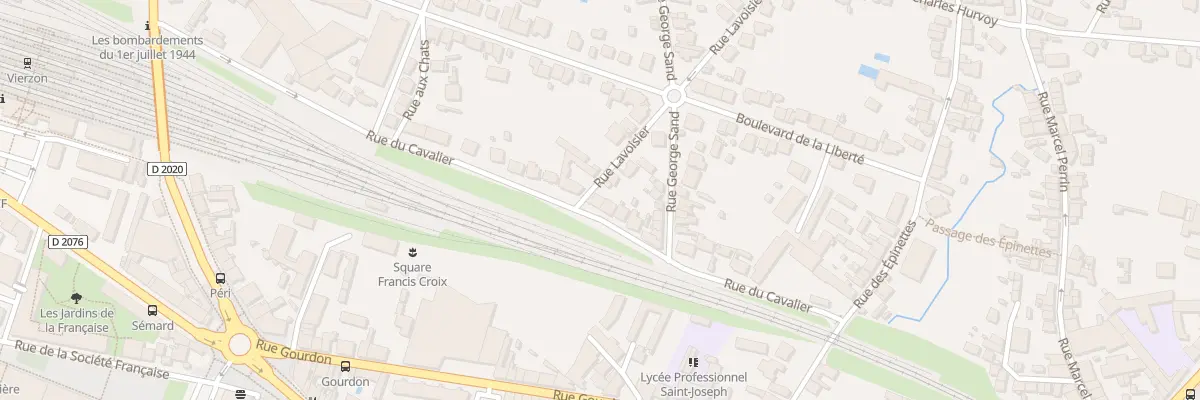 Plan du 38 Rue du Cavalier à Vierzon