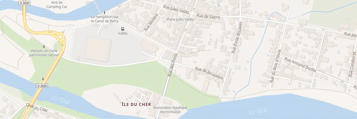 Plan du 102 Rue des Ponts à Vierzon