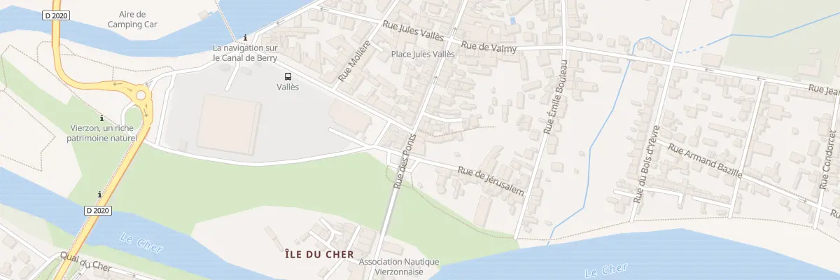 Plan du 100 Rue des Ponts à Vierzon