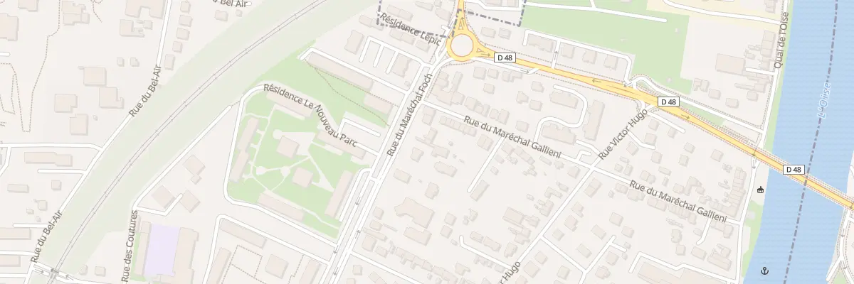 Plan du 50 Rue du Mal Foch à Andrésy