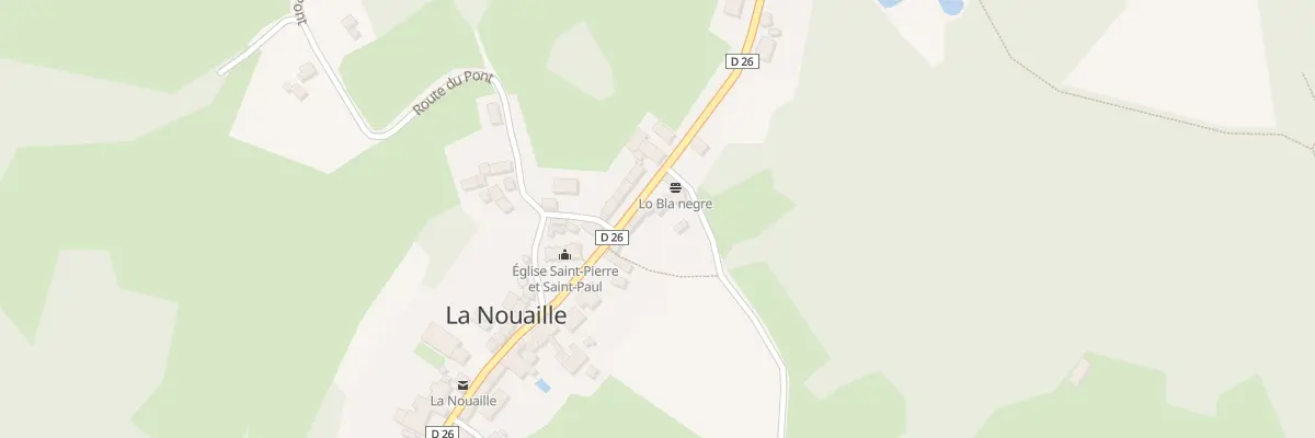 Plan du 24 Rte de Millevaches à La Nouaille