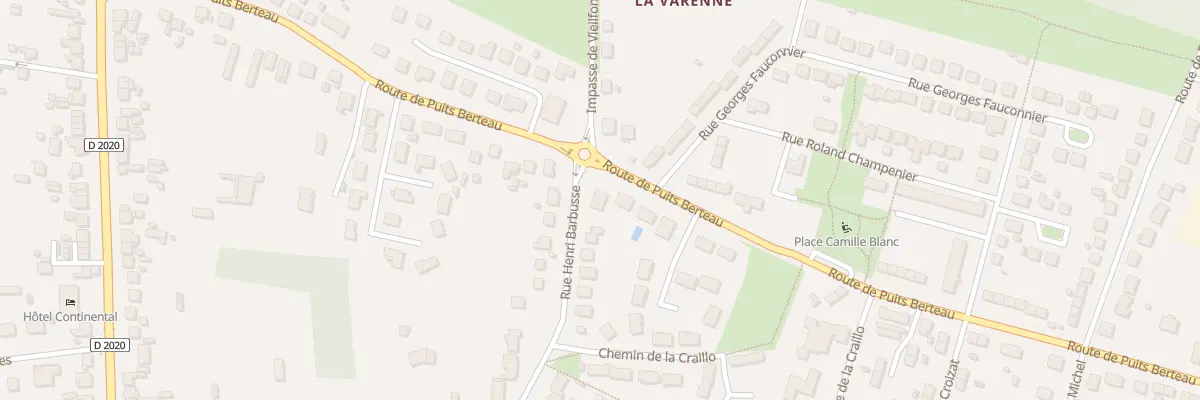 Plan du 94 Rue Henri Barbusse à Vierzon