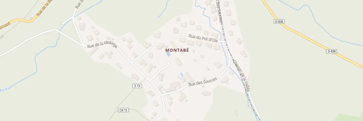 Plan du 2B Rue de la Midorge à Boullay-les-Troux